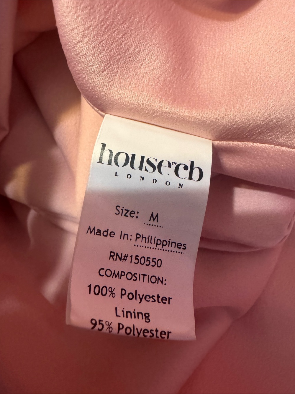 HOUSE OF CB Jasmine Strapless Satin Corset Pink Mini Dress. Size M - Picture 11 of 12
